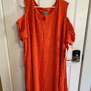 Catherine’s orange dress